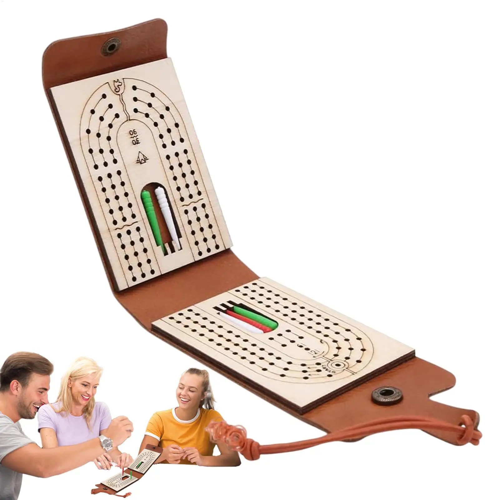 

Доска для креббида, портативная дорожная доска для креббижа, традиционная игральная карта с настольным хранилищем, интерактивная для путешествий