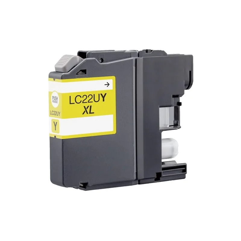 Alternative ink cartridge Brother yellow B22UY, replaces LC22UY XBLC22UYC imprimirbien.com