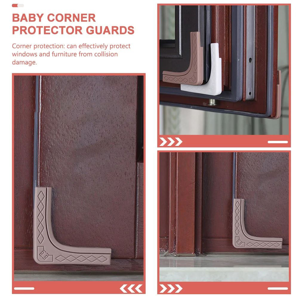 4 قطعة حامي الزاوية الحرس سيليكون الطفل التدقيق مصدات لطاولة أثاث نافذة الزاوية اليمنى يغطي ديكور سلامة الطفل