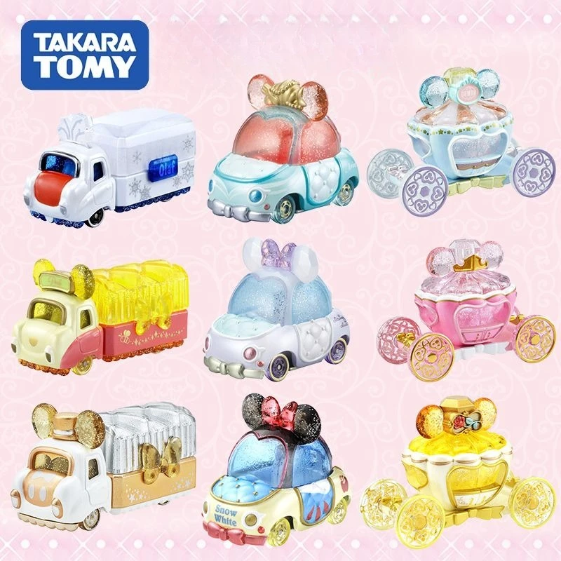 Takara Tomy Tomica Cartoon Character Snow White Rapunzel Car Model Alloy Die-casting Car Models Children's Birthday Gift Toys