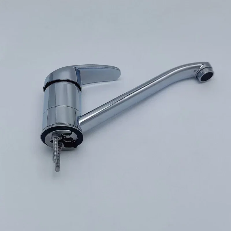 Kitchen faucet, hot and cold sink, single-handle sink, sink faucet, long-spout horseshoe, kitchen mixing valve