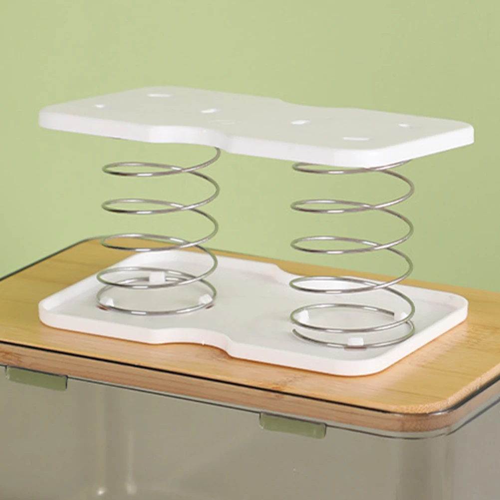 

4pcs Tissue Box Spring Holder PP Steel Wire Easy Bracket for Kitchen Office Living Room Napkin Box Accessory