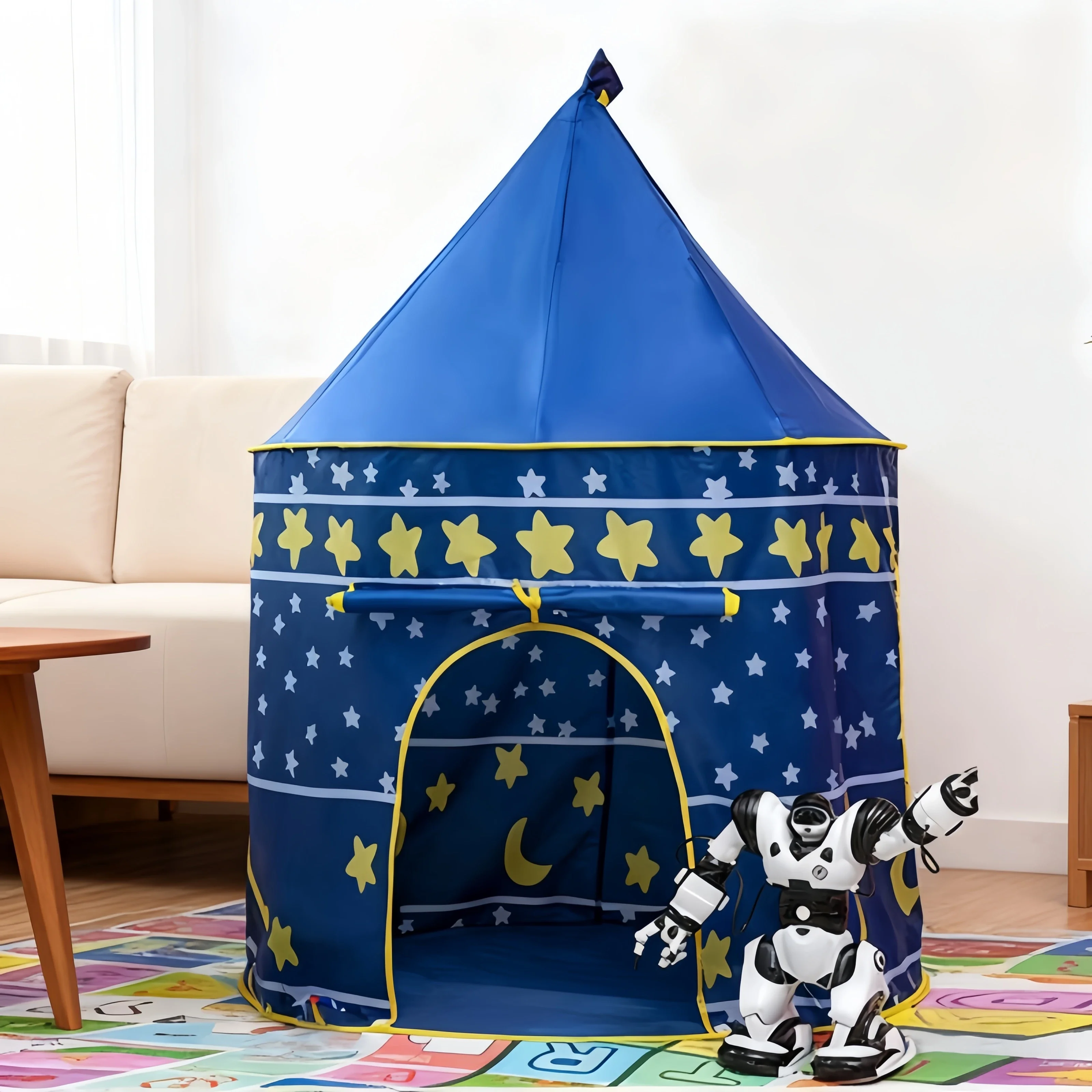 Tentes pliantes pour nourrissons et tout-petits, château Portable pour enfants, maison de jeu rose et bleue, jouets de Camping, cadeaux d'anniversaire et de noël en plein air, décor de chambre