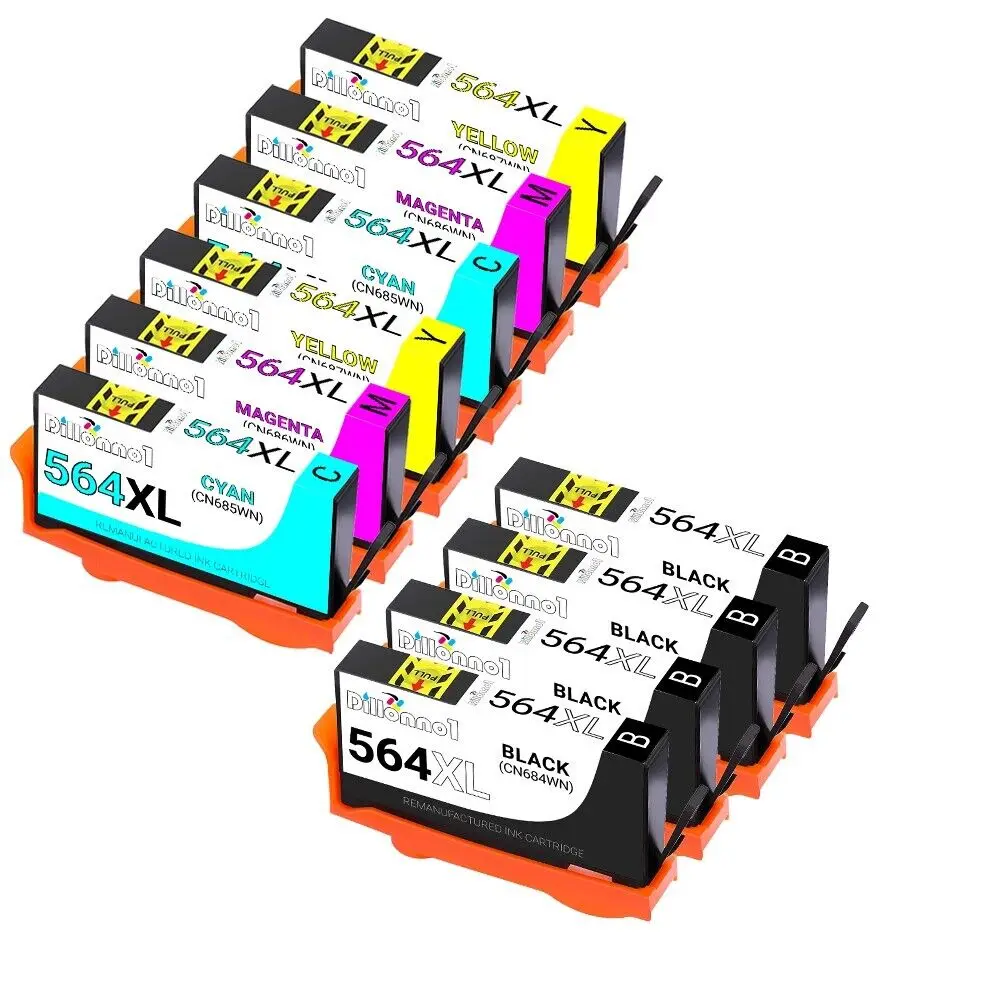 10pk For HP564 XL Ink For Deskjet 3070a 3520 3521 3522 3526 Officejet 4620 4622