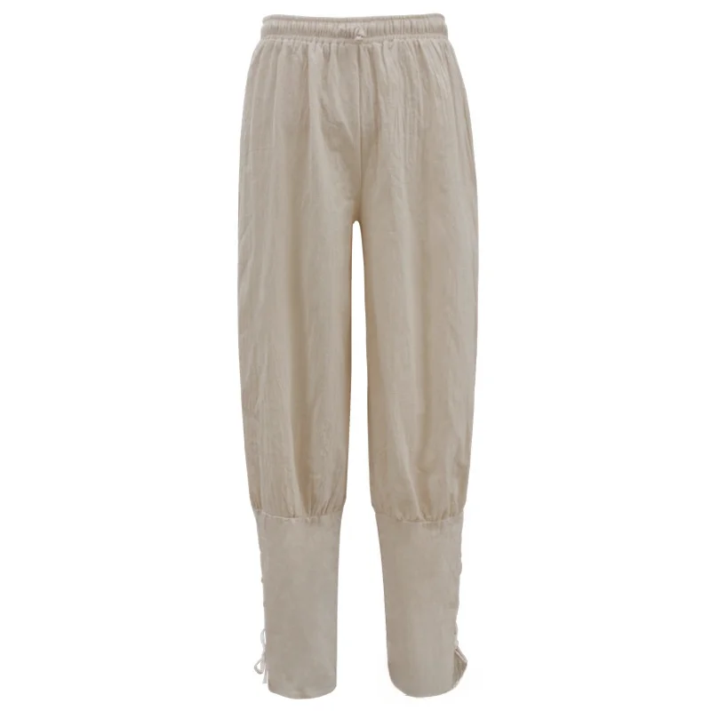 Retro Loose Casual Halloween Stage Costume Medieval Four-color Binding Pants Women's Traditional Chinese Clothing Ethnic Wear