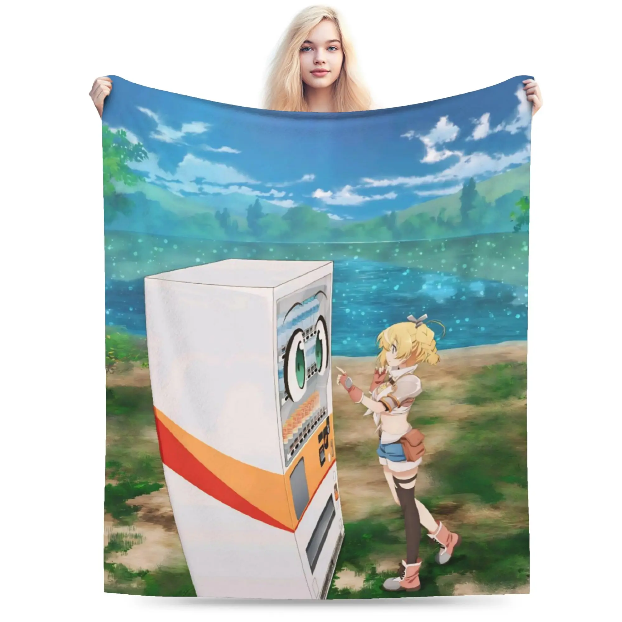 Reborn As A Vending Machine Throw Blanket for Couch Fuzzy Soft Plush Blanket Multiple Sizes Bedspread for All Seasons
