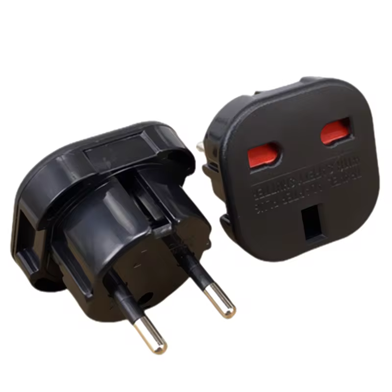 1pcs האיחוד האירופי Eletrical שקע בריטניה לאיחוד אירופי נסיעות מתאם תקע חשמל תקע ממיר שקע בריטי בריטניה מתח AC כבל מטען שקע