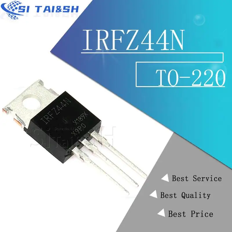 10pcs/lot IRFZ44N IRFZ44 IRFZ44NPBF MOSFET MOSFT 55V 41A 17.5mOhm 42nC TO-220 new original