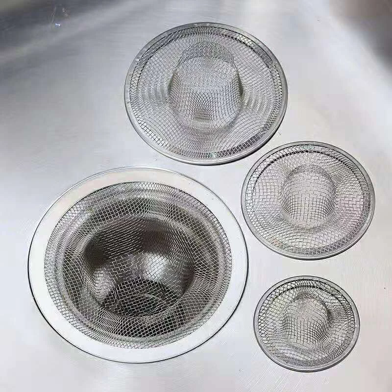 1Pc Stainless Steel Kitchen Water Sink Filter Bathroom Drain Filter Net Shower Hair Catchers Stoppers Kitchen Accessories