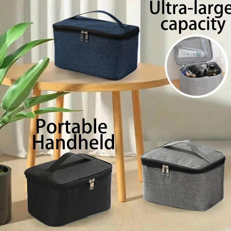 

Large Capacity Waterproof Versatile Storage Bag Handheld And Portable Trip Makeup Bag Wash Bag For Business Trips Simple Design