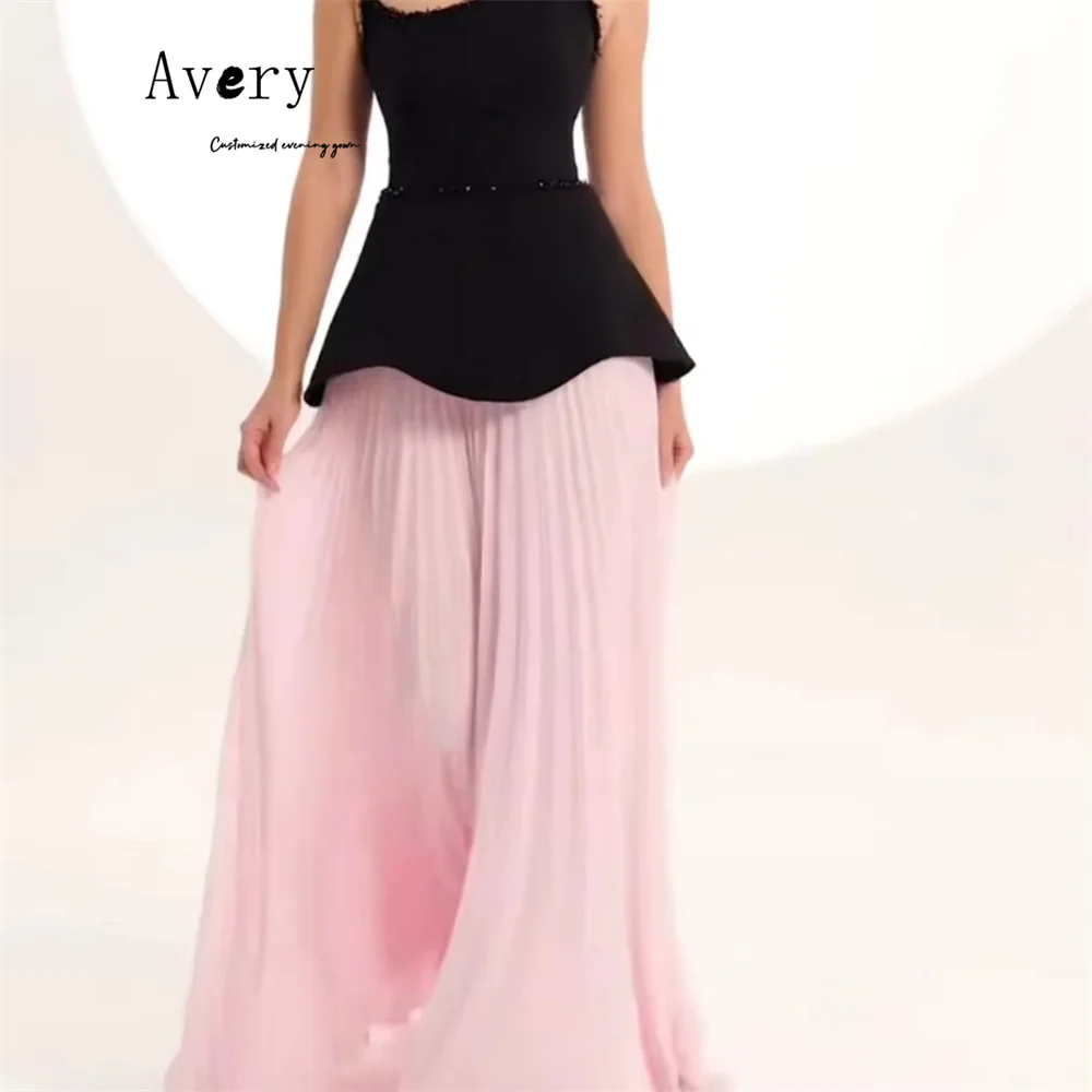 Avery Custom Sweetheart Mouwloos Off-shoulder Contrast Kleur Luxe Jurk 2025 Avondjurken 2025 Vrouw Luxe Avondjurk