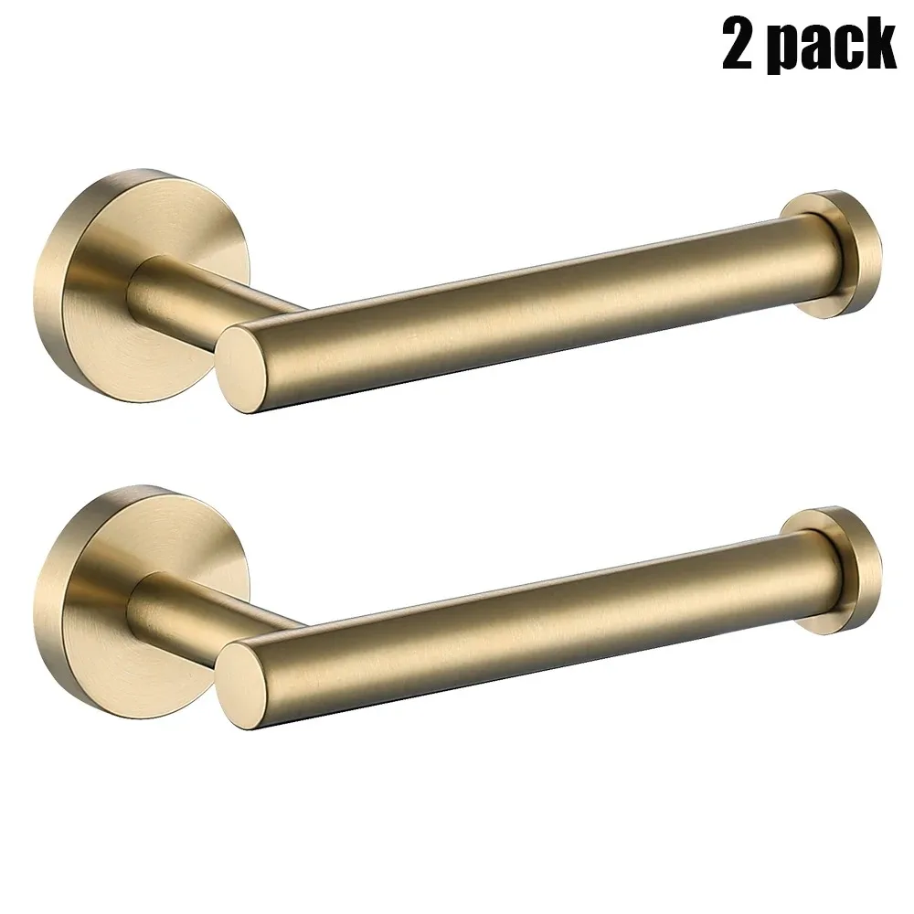 

Brushed Gold Toilet Paper Holder Bathroom Hardware Accessories SUS 304 Stainless Steel Modern Tissue Paper Roll Holder.