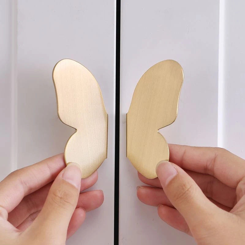 

NEW 5Pairs Pure Brass Butterfly Furniture Pulls Handles Drawer Pulls Cupboard Wardrobe Dresser TV Wine Cabinet Pulls Decorations