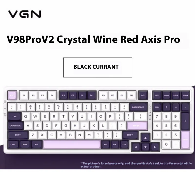 

Vgn V98pro V2 Mechanical Keyboard Wireless Three Mode Bluetooth Hot Swap Pbt Rgb Gasket Structure Office Gamer E-Sports Pc Gift