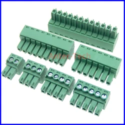 5PCS KF2EDGK3.81mm terminal Phoenix Plug 3-bit 4-core 5-hole 6P green 7-pair connector 8Pin EDG