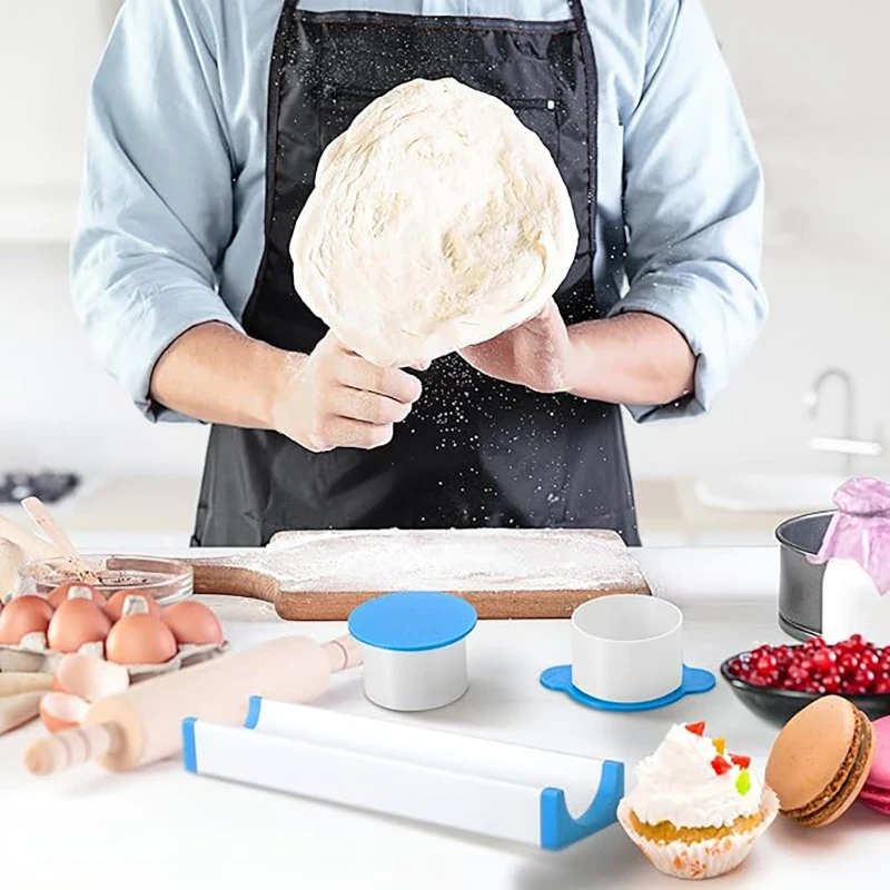 Circle Cake Mold Set With Tray Easy Cake Circle Maker PLA Baking Cutter Molds Set For Home Baking, Birthday Parties