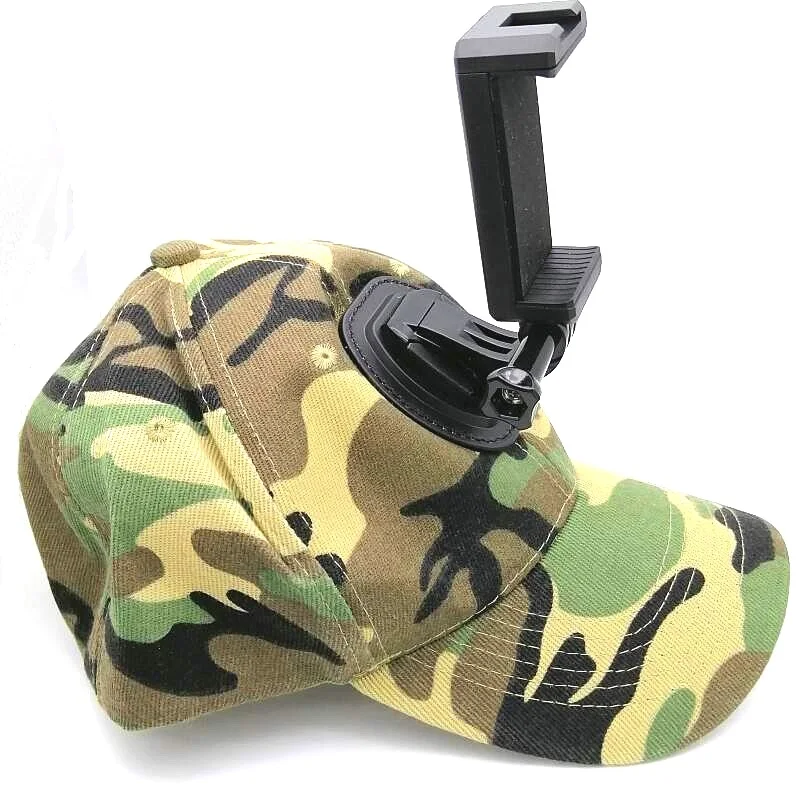 Accessories Sun Hat Cap with Base Mobile Phone Clip/Clamp/Holder for Gopro Hero 121109875 Xiaomi Yi 4K Insta360 One X3/4 Camera