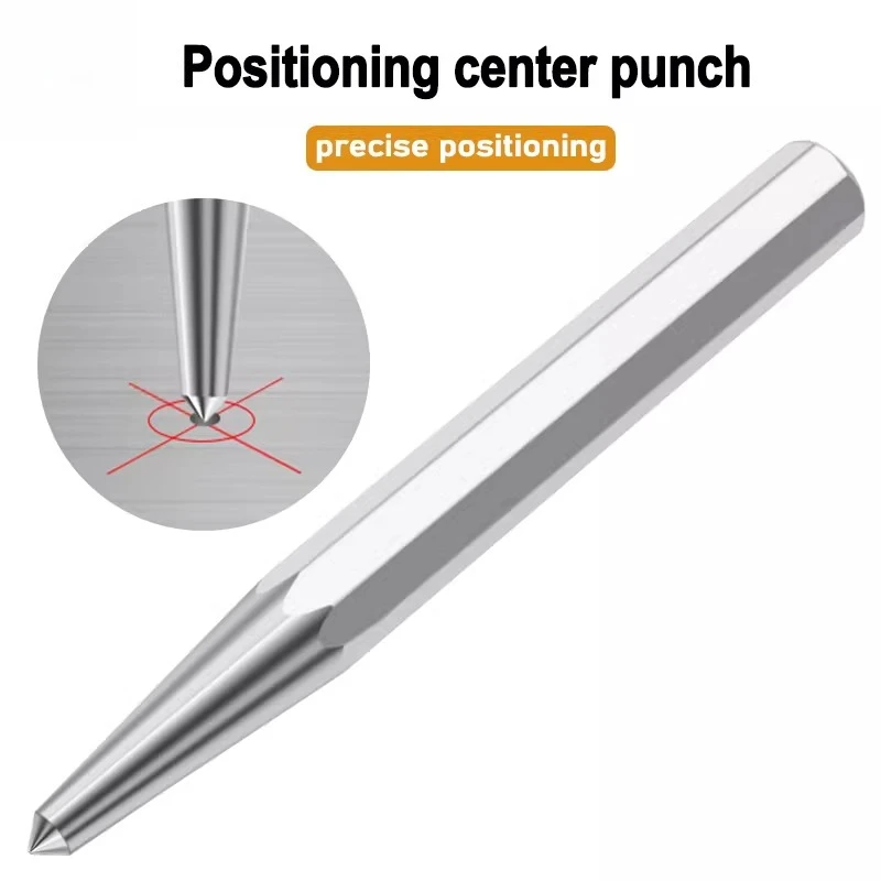 Octagonal punch, center punch, locator, punch positioning
