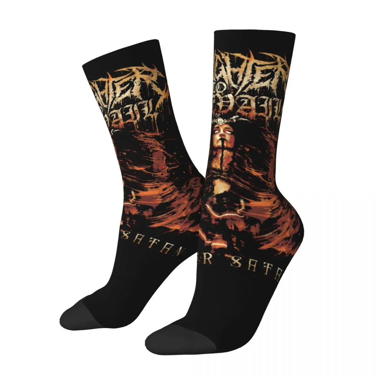 Crazy compression Sock for Men Mysterious Hip Hop Harajuku The Guts Brand Of Sacrifice Happy Seamless Boys Crew Sock Casual