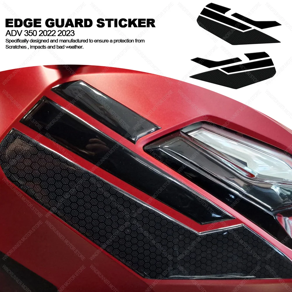 

Waterproof Protective Sticker Motorcycle Edge Guard Sticker 3D Epoxy Resin Sticker For Adv 350 adv350 2022 2023