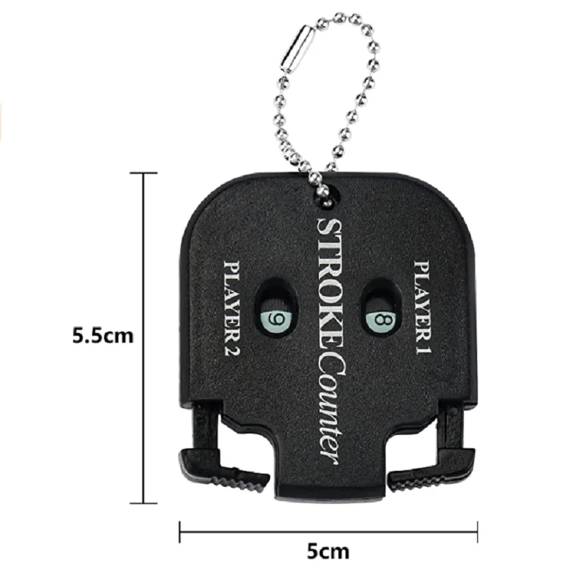 Pack of 2 Mini Golf Score Shot Stroke Counter Clicker Keychain for Golf Game Scorekeeper Outdoor Sport Scoreboard