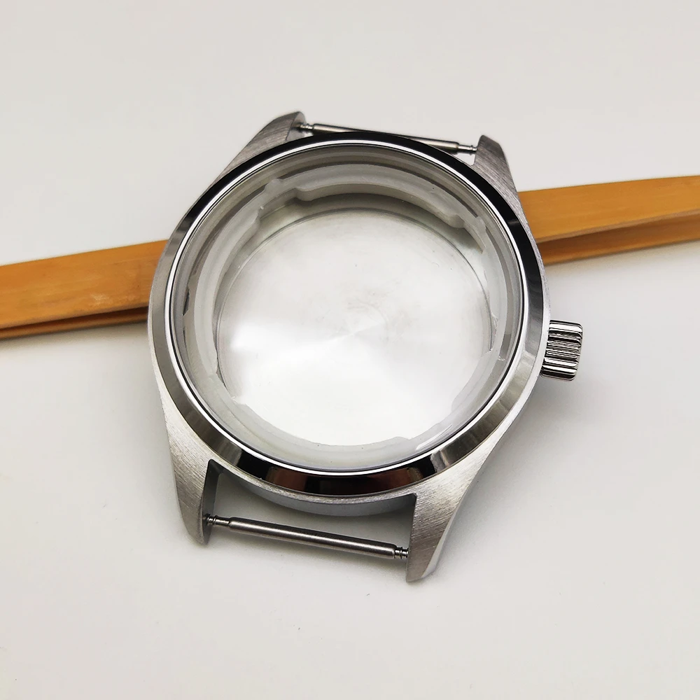 NH35 Case 40mm, Stainless Steel Watch Case Cover for NH35 NH36 4R Movement Watch Shell, Fits 33.5mm Dial, Modification Parts