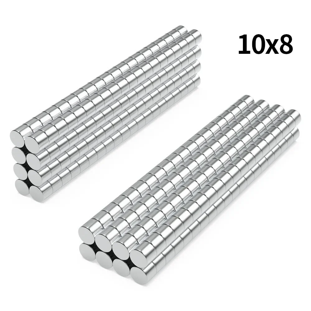 

10x8mm N35 Super Strong Neodymium Magnet Round NdfeB Powerful Permanent Magnetic imanes Refrigerator Magnets 10*8
