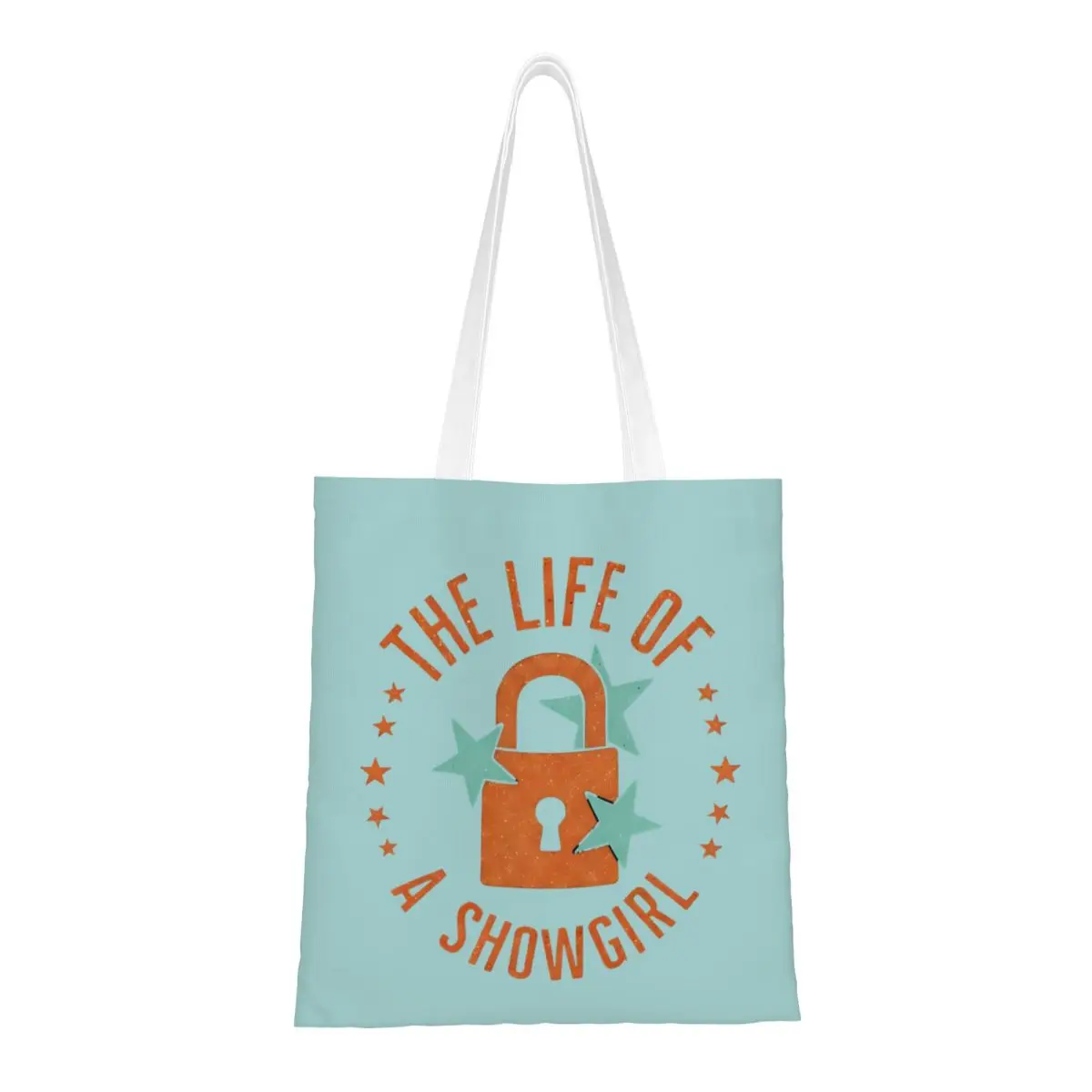 

Women Men The Life Of A Showgirl TS Tote Bags Large Capacity Grocery Bag for Ladies Handbags