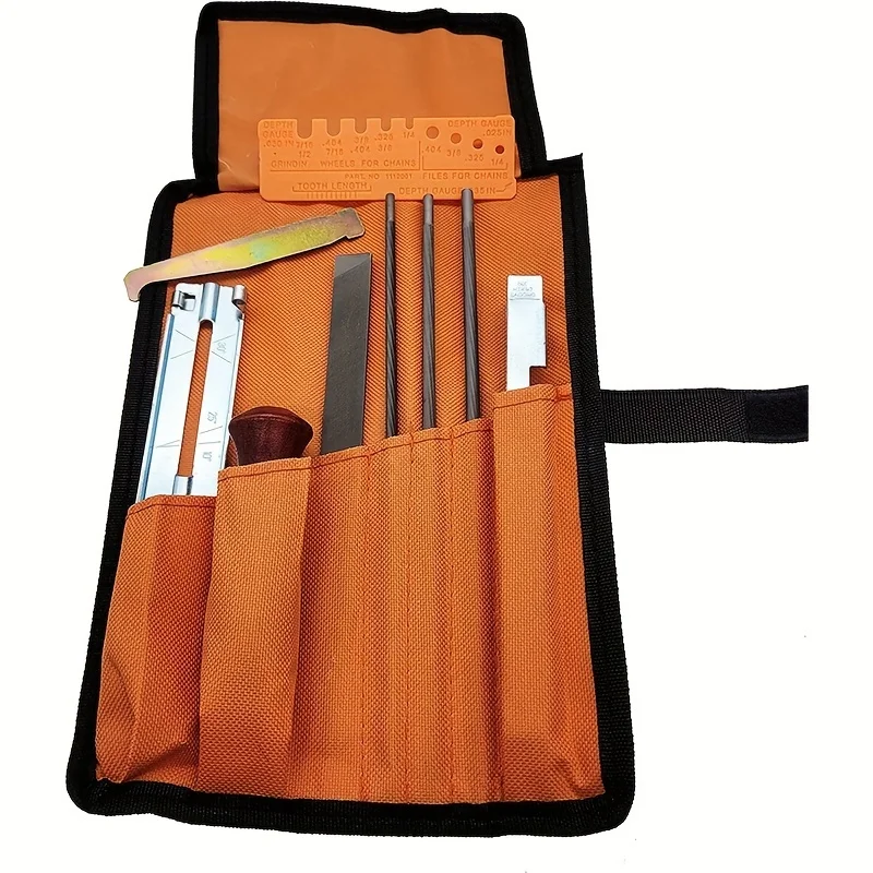 

10pcs/set Bag File Set Chainsaw File Toolkit Electric Chainsaw File Oil Saw File Steel File