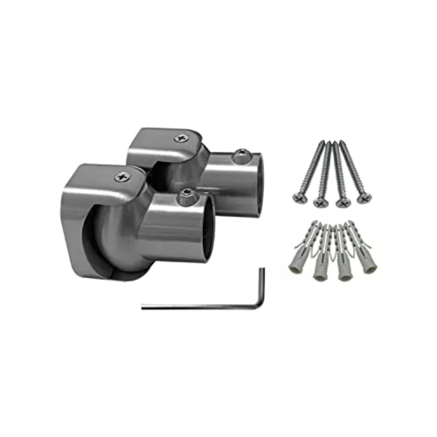 

Кронштейн для душевой шторки Naiture, одинарный, поворотный, продается парой, в комплекте с фланцем или креплением.