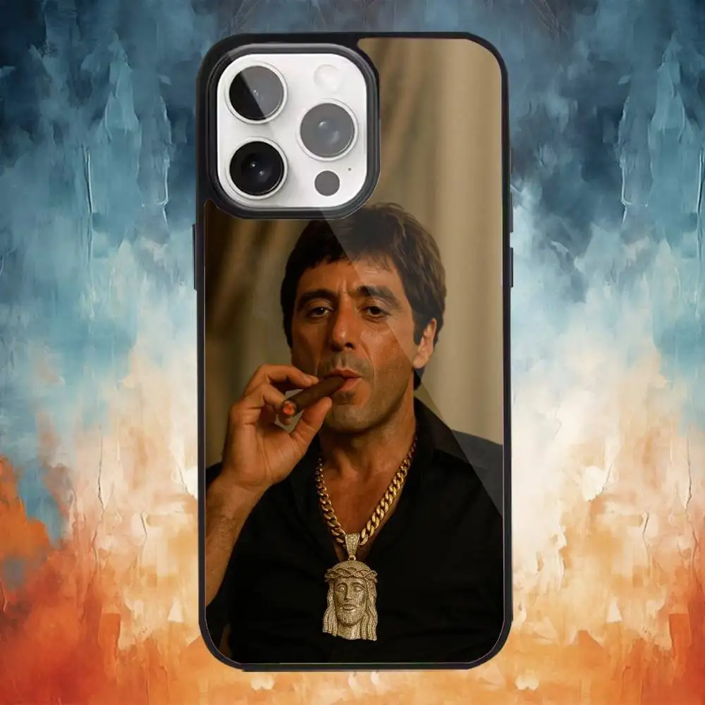 S-Scarfaces Tony M-Montana Phone Case For iPhone17,16,15,14,13,12,11 Plus,Pro Max Magnetic Magsafe Wireless Charging