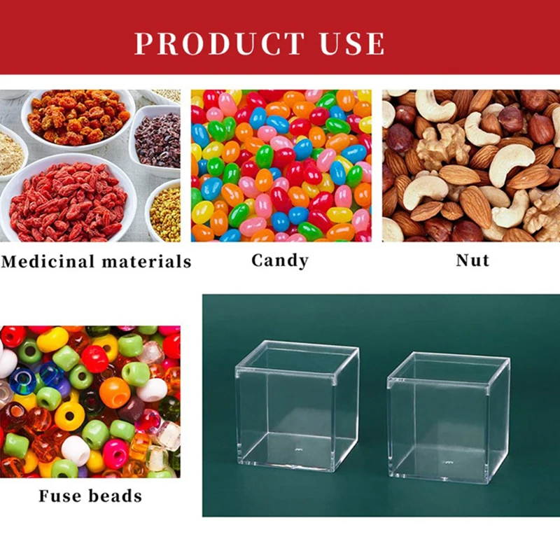 اكريل مكعب شفاف لصالح صندوق من Plexi الاكريليك الزجاج البلاستيك تخزين حفل زفاف هدية حزمة منظم المنزل مكتب استخدام 1 قطعة