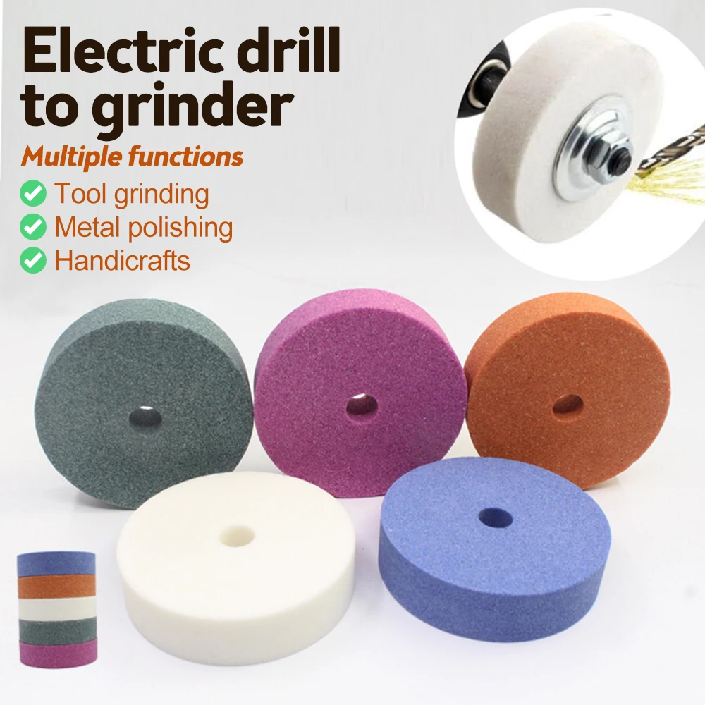 Rebolo Polimento Pad Cabeça de Metal Máquina de Pedra Moedor Ferramenta Rotativa Furadeira Elétrica Conecte a Haste