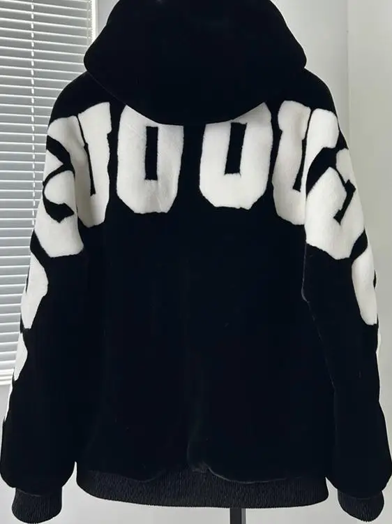 

Men's Faionable Autumn Winter Fce Lined Slim Fit Hooded Jaet Casual Versatile Outerwear Windproof Long Sve Zipper C...