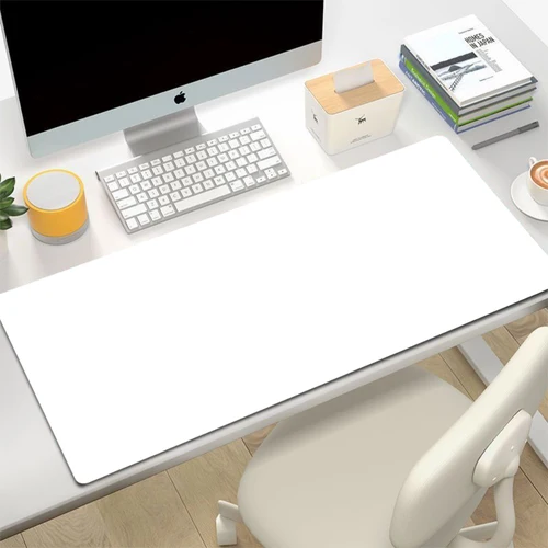 Imagen 2 del producto Alfombrilla de ratón negra pura, alfombrilla de ratón grande para juegos de Color sólido, teclado impermeable de goma Natural, alfombrilla grande para ratón, alfombrilla antideslizante para teclado