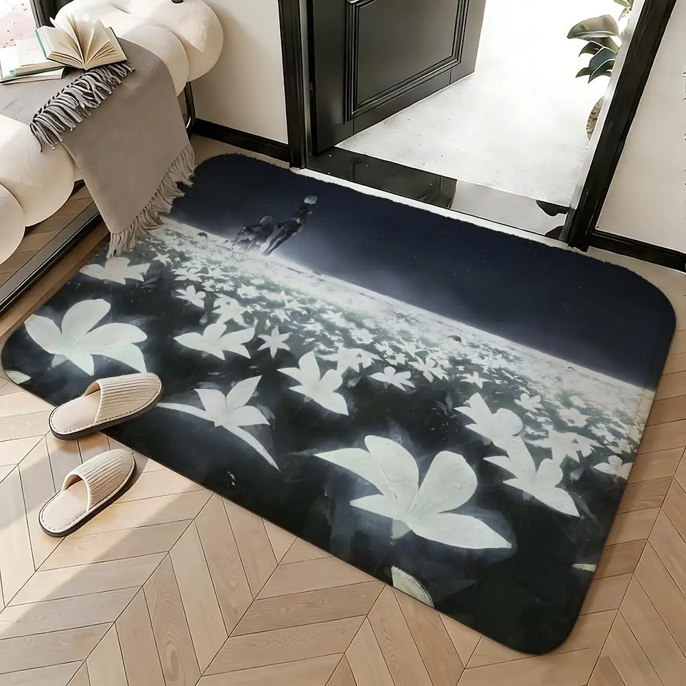 Soft Absorbent Non-Slip Rug Game NieR Automata Floor Mat Home Decor Doormat Bedroom Floor Mat Shower Carpet
