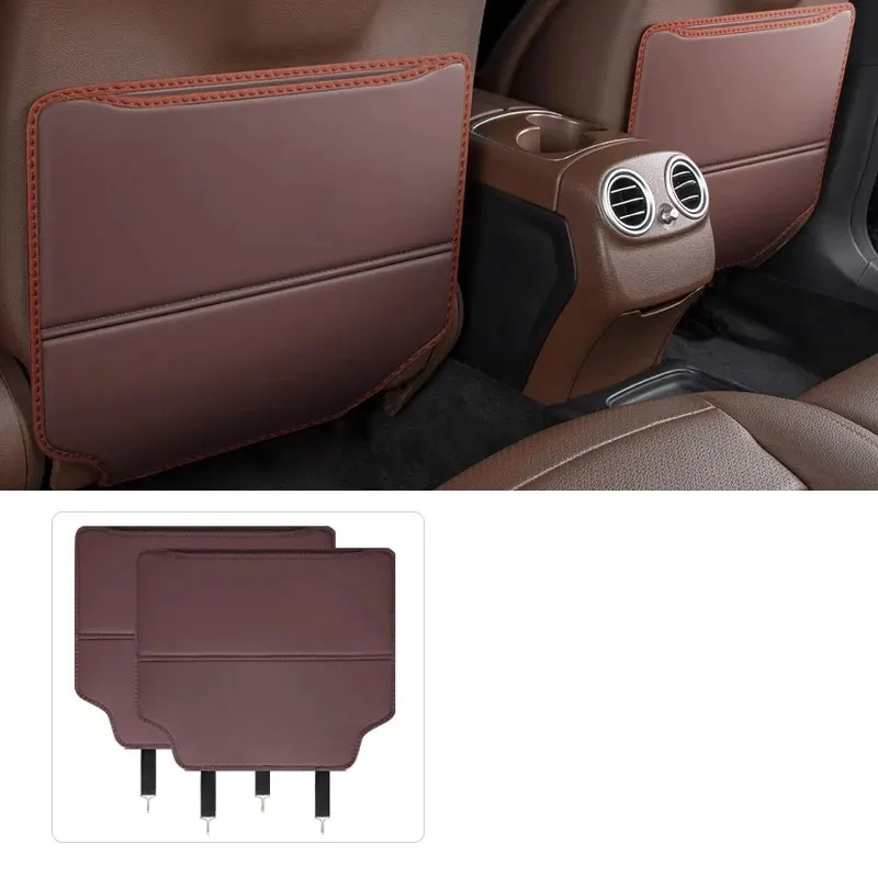 Leather Car Seat Anti-kick Mat Pad Cover Mats for Mg Hs Zs Gt 5 6 Rx5 Rx8 Gs 7 4 Accessories Protect Zx Mats Styling Kits