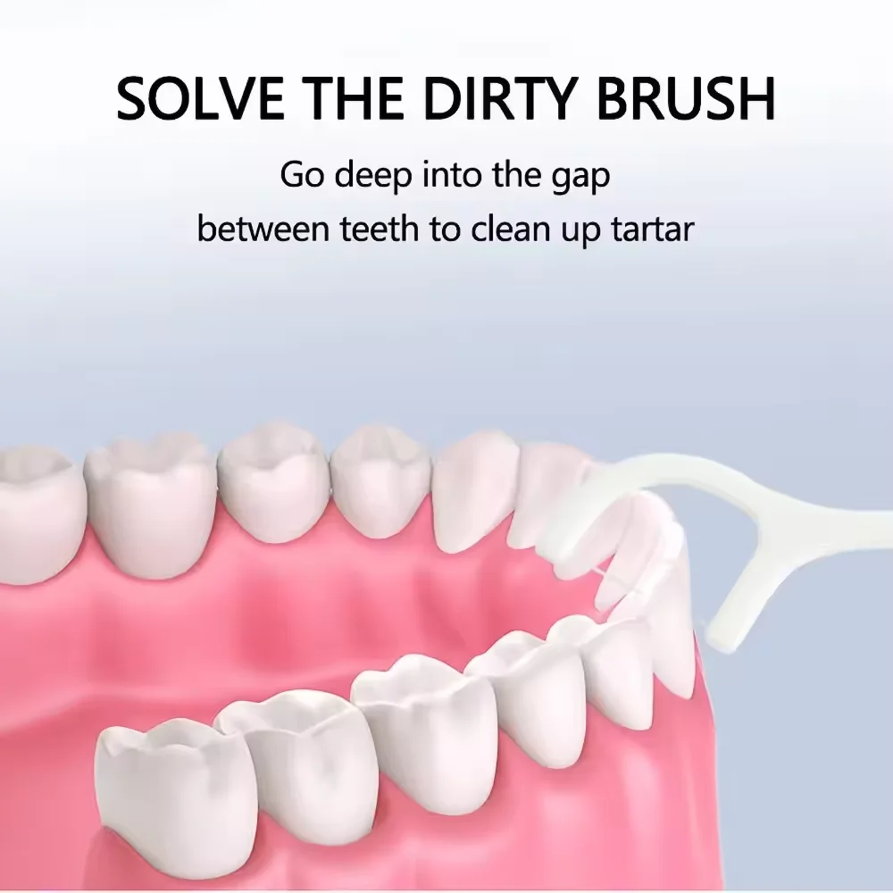 Hilo Dental desechable portátil para limpieza de dientes entre los dientes, cepillo Interdental, palillos de dientes, cuidado de higiene al por mayor