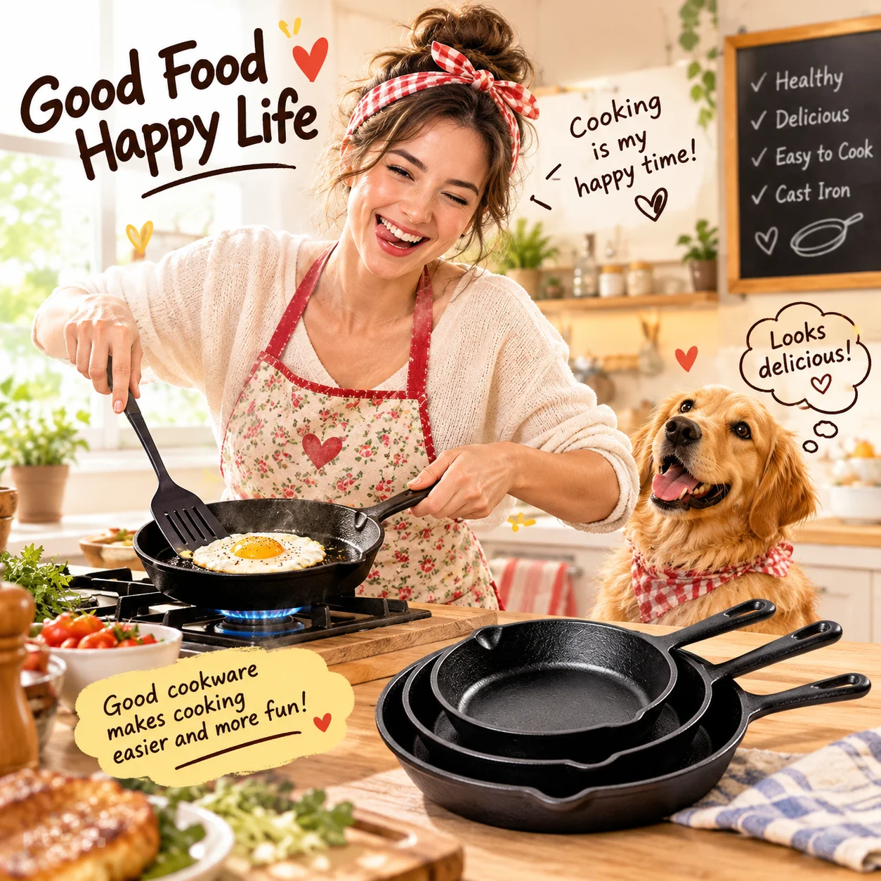 3-częściowy zestaw żeliwnych p – Cast Iron Skillet recenzja i cena