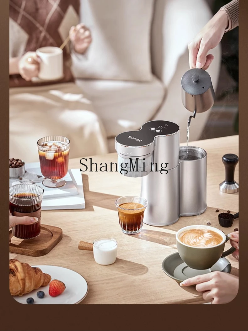 ZYY Caffettiera semiautomatica Piccola mini macchina per caffè espresso portatile per uso domestico