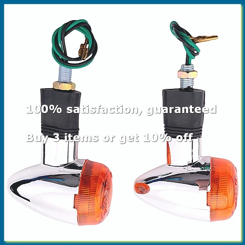 Motorcycle Turn Signals -Front Rear Lights For Motorcycle Street Standard Custom Bike Cruiser Chopper (2Pcs)