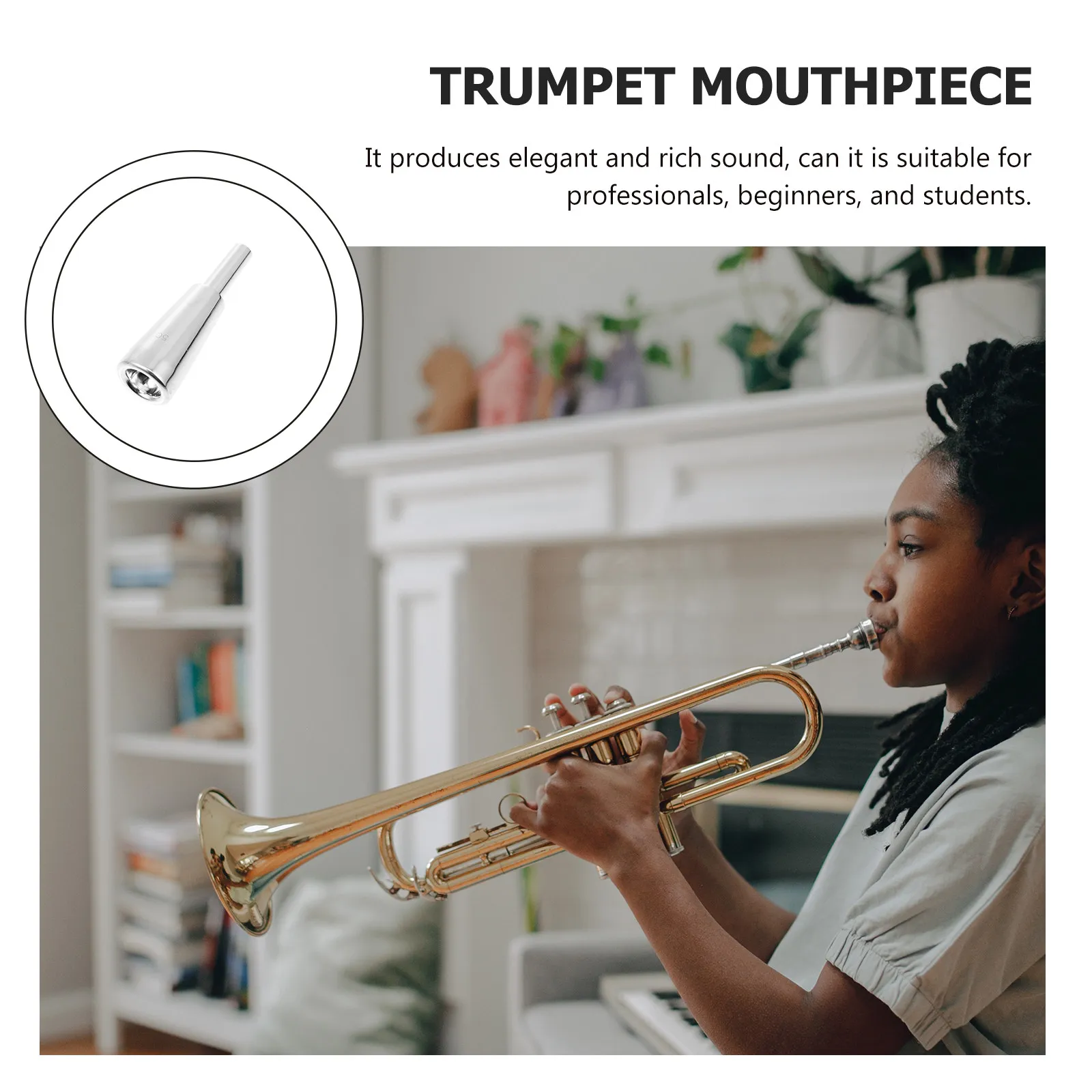 Trumpet Mouthpiece 7C Professional Replacement For Beginners Durable Silvering Music Instrument Accessory Trumpet Part