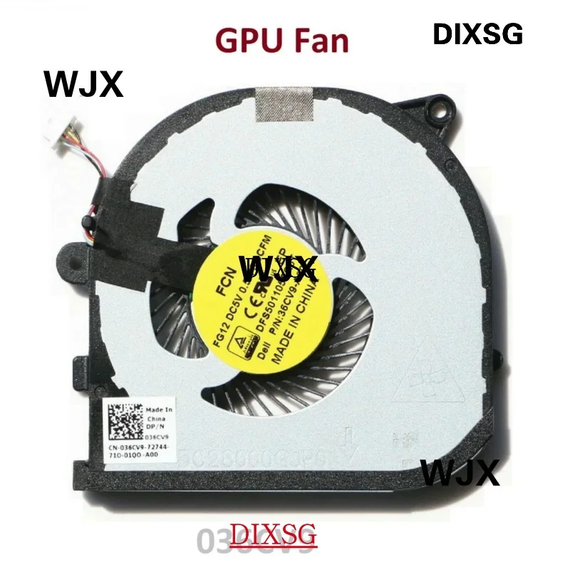 New For Dell XPS15 XPS 9550 Precision M5510 GPU Cooling Fan 036CV9  36CV9