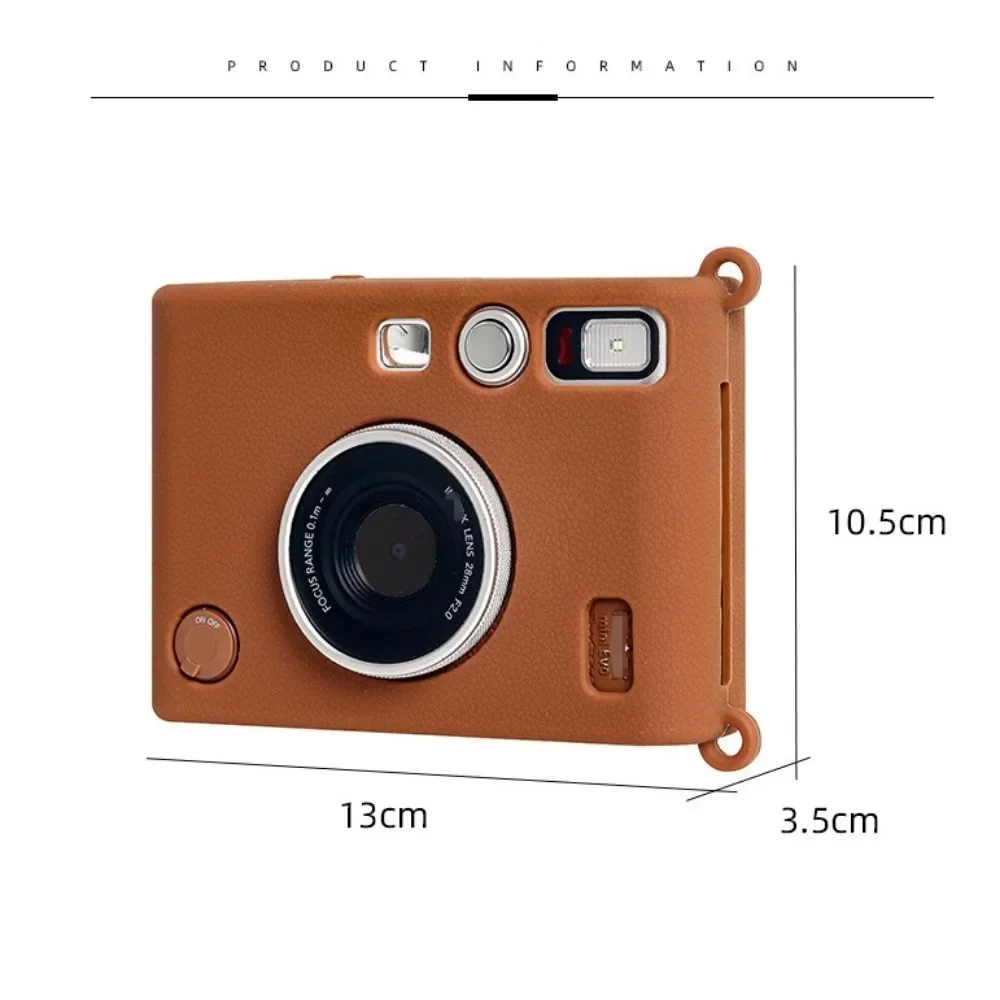 Camera Case for Instax Mini EVO Silicone Protective Case Camera Soft Lightweight Case for Instax Mini Evo