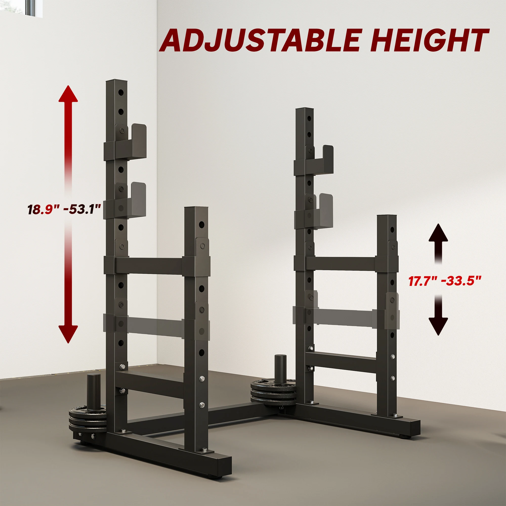 Rack de Squat Réglable 660lbs, - Home Gym Weight Bench avis et prix