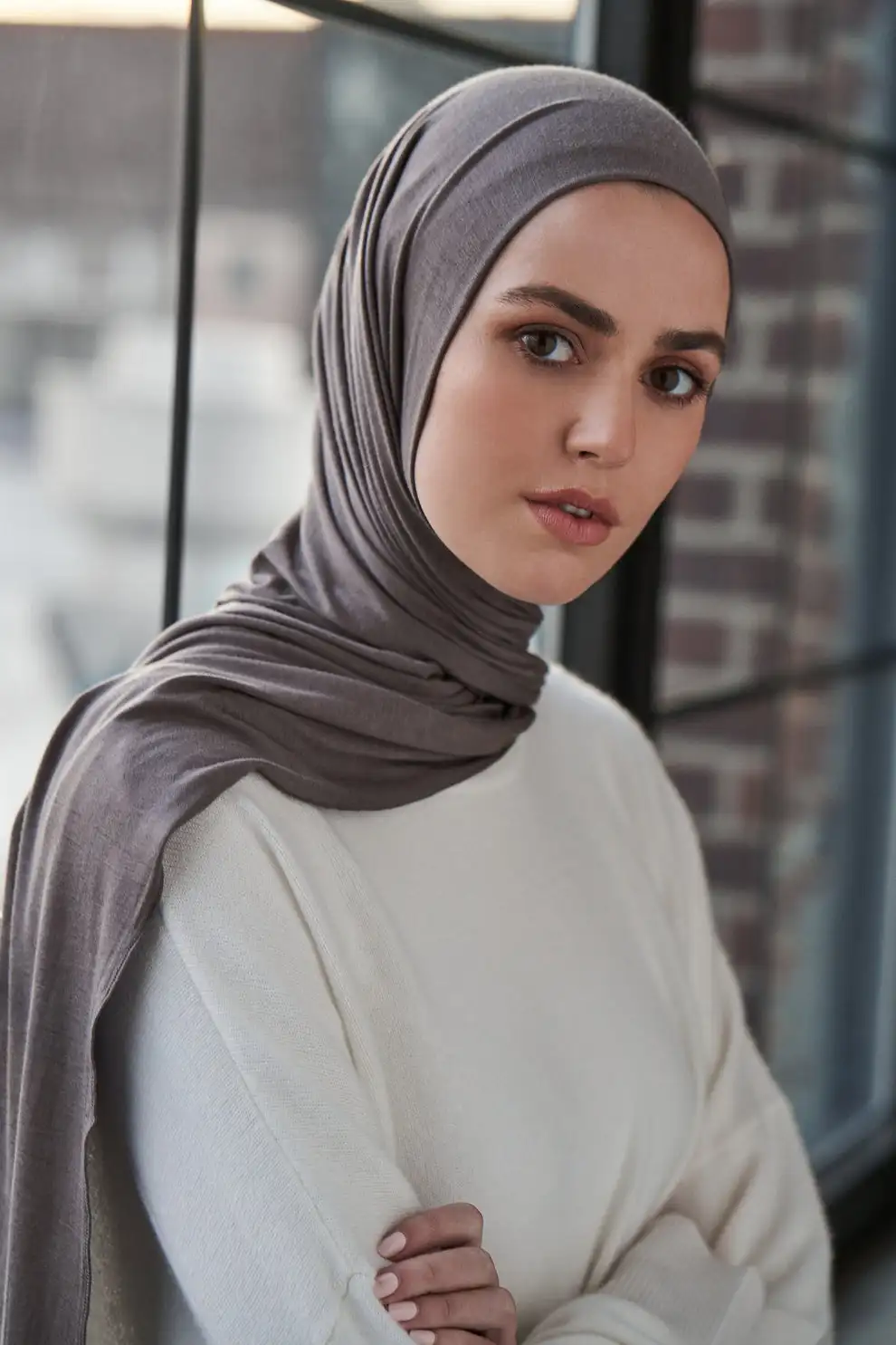 29 farben Günstige Jersey Hijab Schal Solide Muslimischen Lange Schals Turban Schal Elastische Baumwolle Arabischen Kopftuch Kopf Wraps Saudi Hijabs – Detail 9