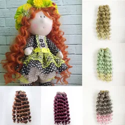 1piece 20*100CM Hair Weft for 1/3 1/4 1/6 1/12 BJD Doll DIY Curly Doll Hair Wigs Doll Accessories Hair Extensions