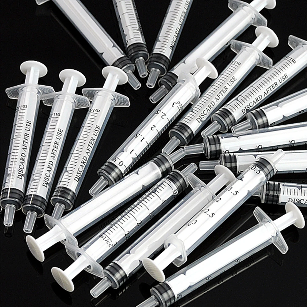 10-100Pcs 3ML Plastic Syring Injectors Pets Feeding Health Tool Analyze Disposable Nutrient Small Syringe Without Needles 3ml