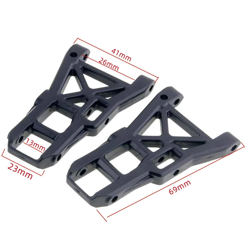 Brazo de suspensión inferior delantero y trasero HSP 02007 02008, piezas de repuesto para coche 1/10 RC 4WD, modelo