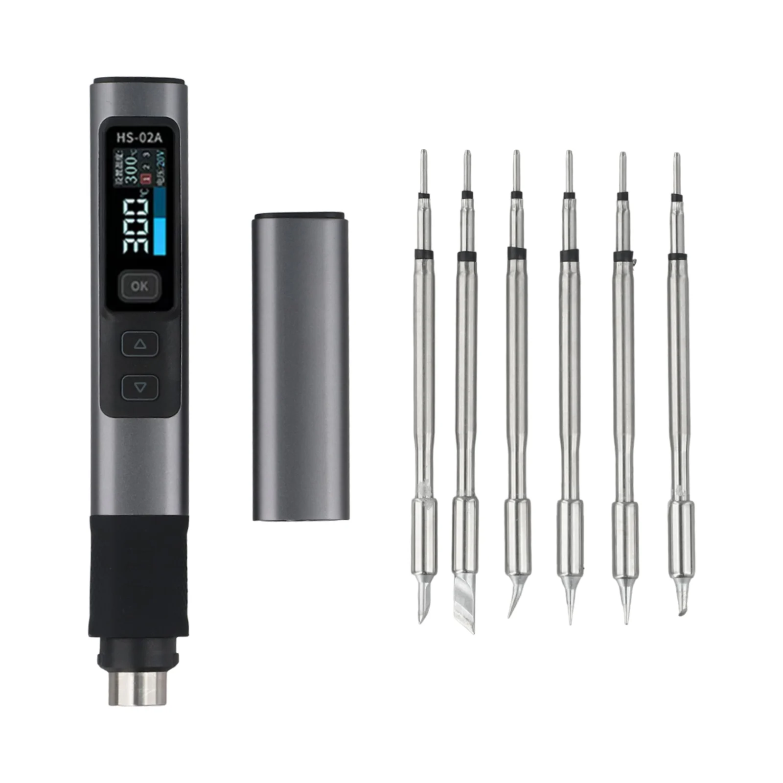 For FNIRSI HS02A Constant Temperature Soldering Iron PD 100W Quick Heat Up Precision Temperature Control Adaptive Power